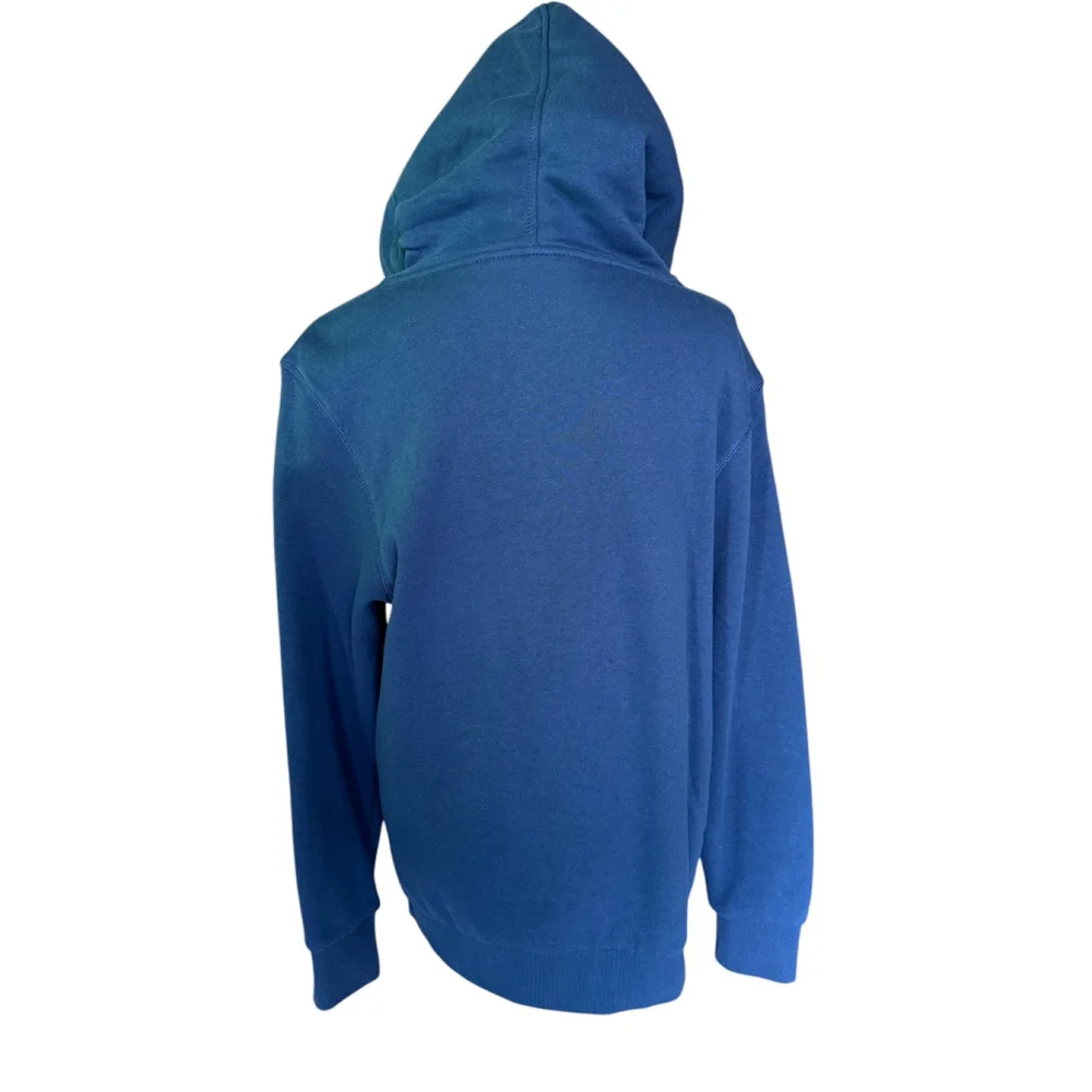 Men's Hurley Graphic Hoodie Size Medium Blue Kangaroo Pocket Sweatshirt NEW